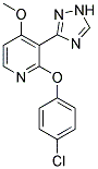 2-(4-CHLOROPHENOXY)-3-(1H-1,2,4-TRIAZOL-3-YL)-4-PYRIDINYL METHYL ETHER 结构式