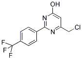 6-(CHLOROMETHYL)-2-[4-(TRIFLUOROMETHYL)PHENYL]PYRIMIDIN-4-OL 结构式