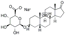 5-BETA-ANDROSTAN-3-ALPHA-OL-17-ONE GLUCOSIDURONATE, SODIUM SALT 结构式