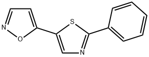 5-(2-PHENYL-1,3-THIAZOL-5-YL)ISOXAZOLE 结构式