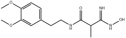 3-AMINO-N-(2-(3,4-DIMETHOXYPHENYL)ETHYL)-3-(HYDROXYIMINO)PROPANAMIDE 结构式