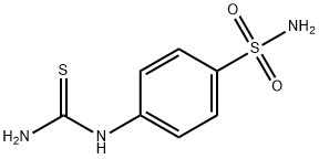 4-硫脲基-苯磺酰胺 结构式