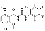 N-(3-CHLORO-2,6-DIMETHOXYBENZOYL)-N'-(2,3,4,5,6-PENTAFLUOROPHENYL)UREA 结构式