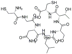 CYS-GLY-ASN-LEU-SER-THR-CYS 结构式