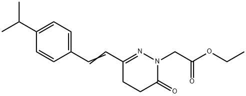 ETHYL 2-[3-(4-ISOPROPYLSTYRYL)-6-OXO-5,6-DIHYDRO-1(4H)-PYRIDAZINYL]ACETATE 结构式