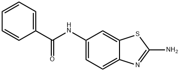 N-(2-氨基苯并[D]噻唑-6-基)苯甲酰胺 结构式