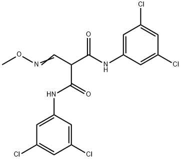 N1,N3-BIS(3,5-DICHLOROPHENYL)-2-[(METHOXYIMINO)METHYL]MALONAMIDE 结构式