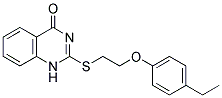 2-([2-(4-ETHYLPHENOXY)ETHYL]THIO)QUINAZOLIN-4(1H)-ONE 结构式