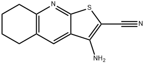 3-Amino-5,6,7,8-tetrahydrothieno[2,3-b]quinoline-2-carbonitrile 结构式