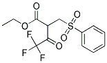 ETHYL 4,4,4-TRIFLUORO-3-OXO-2-[(PHENYLSULFONYL)METHYL]BUTANOATE 结构式