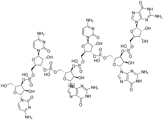 CCGCGG, 5'-NON-PHOSPHORYLATED 结构式