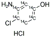 4-CHLORO-5-AMINOPHENOL HYDROCHLORIDE, [14C(U)] 结构式