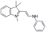 1,3,3-TRIMETHYL-2-(2-PHENYLAMINO-VINYL)-3H-INDOLIUM 结构式
