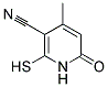 2-MERCAPTO-4-METHYL-6-OXO-1,6-DIHYDROPYRIDINE-3-CARBONITRILE 结构式