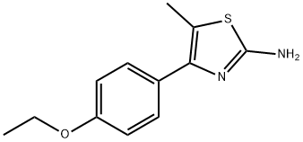 4-(4-ETHOXY-PHENYL)-5-METHYL-THIAZOL-2-YLAMINE 结构式