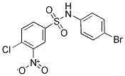 N-(4-BROMO-PHENYL)-4-CHLORO-3-NITRO-BENZENESULFONAMIDE 结构式