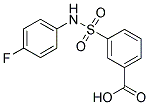 3-(4-FLUORO-PHENYLSULFAMOYL)-BENZOIC ACID 结构式