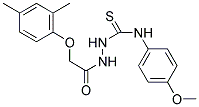 1-(2-(2,4-DIMETHYLPHENOXY)ACETYL)-4-(4-METHOXYPHENYL)THIOSEMICARBAZIDE 结构式