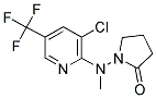 1-[[3-CHLORO-5-(TRIFLUOROMETHYL)-2-PYRIDINYL](METHYL)AMINO]-2-PYRROLIDINONE 结构式