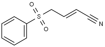 4-(Phenylsulfonyl)-2-butenenitrile 结构式