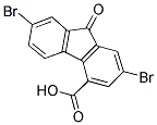 2,7-DIBROMO-4-CARBOXYL-9-FLUORENONE 结构式