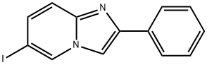 6-碘-2-苯基咪唑并[1,2-A]吡啶 结构式