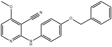 2-[4-(BENZYLOXY)ANILINO]-4-METHOXYNICOTINONITRILE 结构式