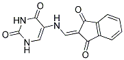 5-(((1,3-DIOXOINDAN-2-YLIDENE)METHYL)AMINO)-1H,3H-1,3-DIAZINE-2,4-DIONE 结构式