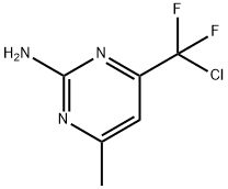 4-[CHLORO(DIFLUORO)METHYL]-6-METHYL-2-PYRIMIDINAMINE 结构式