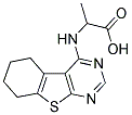 2-(5,6,7,8-Tetrahydro-benzo[4,5]thieno[2,3-d ]pyrimidin-4-ylamino)-propionic acid 结构式