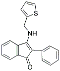 2-PHENYL-3-((2-THIENYLMETHYL)AMINO)INDEN-1-ONE 结构式
