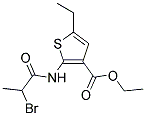 ETHYL 2-[(2-BROMOPROPANOYL)AMINO]-5-ETHYLTHIOPHENE-3-CARBOXYLATE 结构式