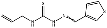 ((1-AZA-2-(3-THIENYL)VINYL)AMINO)(PROP-2-ENYLAMINO)METHANE-1-THIONE 结构式