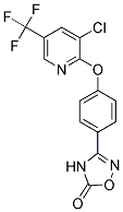 3-(4-(3-CHLORO-5-(TRIFLUOROMETHYL)-2-PYRIDYLOXY)PHENYL)-1,2,4-OXADIAZOLIN-5-ONE 结构式