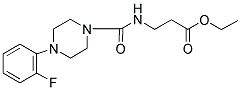 ETHYL 3-((4-(2-FLUOROPHENYL)PIPERAZINYL)CARBONYLAMINO)PROPANOATE 结构式