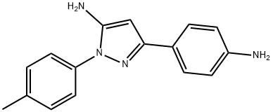 5-AMINO-3-(4-AMINOPHENYL)-1-(P-TOLYL)PYRAZOLE 结构式