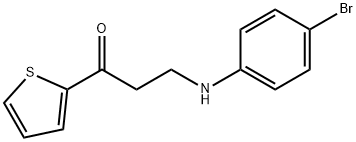 3-(4-BROMOANILINO)-1-(2-THIENYL)-1-PROPANONE 结构式