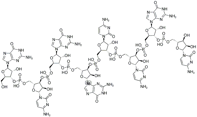 GCGGCCGC, 5'-NON-PHOSPHORYLATED 结构式