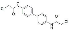 2-CHLORO-N-[4'-(2-CHLORO-ACETYLAMINO)-BIPHENYL-4-YL]-ACETAMIDE 结构式