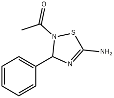 1-(5-AMINO-3-PHENYL-3H-[1,2,4]THIADIAZOL-2-YL)-ETHANONE 结构式