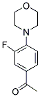 1-(3-FLUORO-4-MORPHOLIN-4-YLPHENYL)ETHANONE 结构式