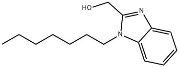 (1-HEPTYL-1H-BENZIMIDAZOL-2-YL)METHANOL 结构式