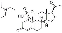 4-PREGNEN-11-ALPHA-OL-3,20-DIONE SULPHATE, TRIETHYL AMMONIUM SALT 结构式