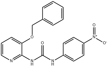 1-(4-NITROPHENYL)-3-(3-(PHENYLMETHOXY)(2-PYRIDYL))UREA 结构式