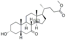 5-BETA-CHOLANIC ACID-3-ALPHA-OL-7-ONE METHYL ESTER 结构式