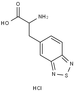 3-(2,1,3-BENZOTHIADIAZOL-5-YL)ALANINE HYDROCHLORIDE 结构式