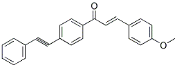 3-(4-METHOXYPHENYL)-1-[4-(2-PHENYLETH-1-YNYL)PHENYL]PROP-2-EN-1-ONE 结构式