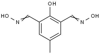 2-Hydroxy-5-methylisophthalaldehyde dioxime 结构式