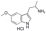 5-METHOXY-ALPHA-METHYLTRYPTAMINE HYDROCHLORIDE 结构式