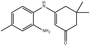 3-[(2-AMINO-4-METHYLPHENYL)AMINO]-5,5-DIMETHYLCYCLOHEX-2-EN-1-ONE 结构式